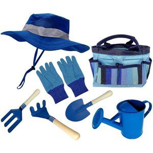 Kids Garden Set + Bucket Hat Combo: Real Metal Too